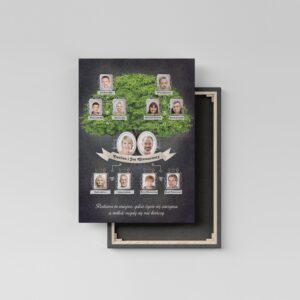 Personalizowane Drzewo Genealogiczne - "Czarno na Białym" pion