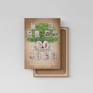 Personalizowane Drzewo Genealogiczne - "Rustykalnie" pion